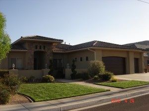 front view of home with yard